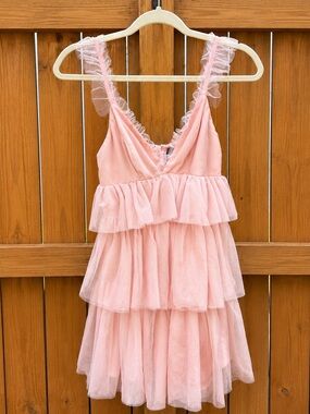 Angel Biba Coral Pink Dress